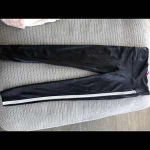 Barely worn black stripe leather spanx